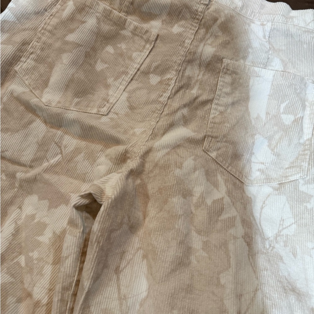 Peach Love California Cream & Brown Leaf Camo Pants - Picture 9 of 9